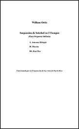 Suspension de Soledad en 3 Tiempos Orchestra sheet music cover